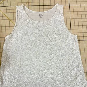 Sequined tank top